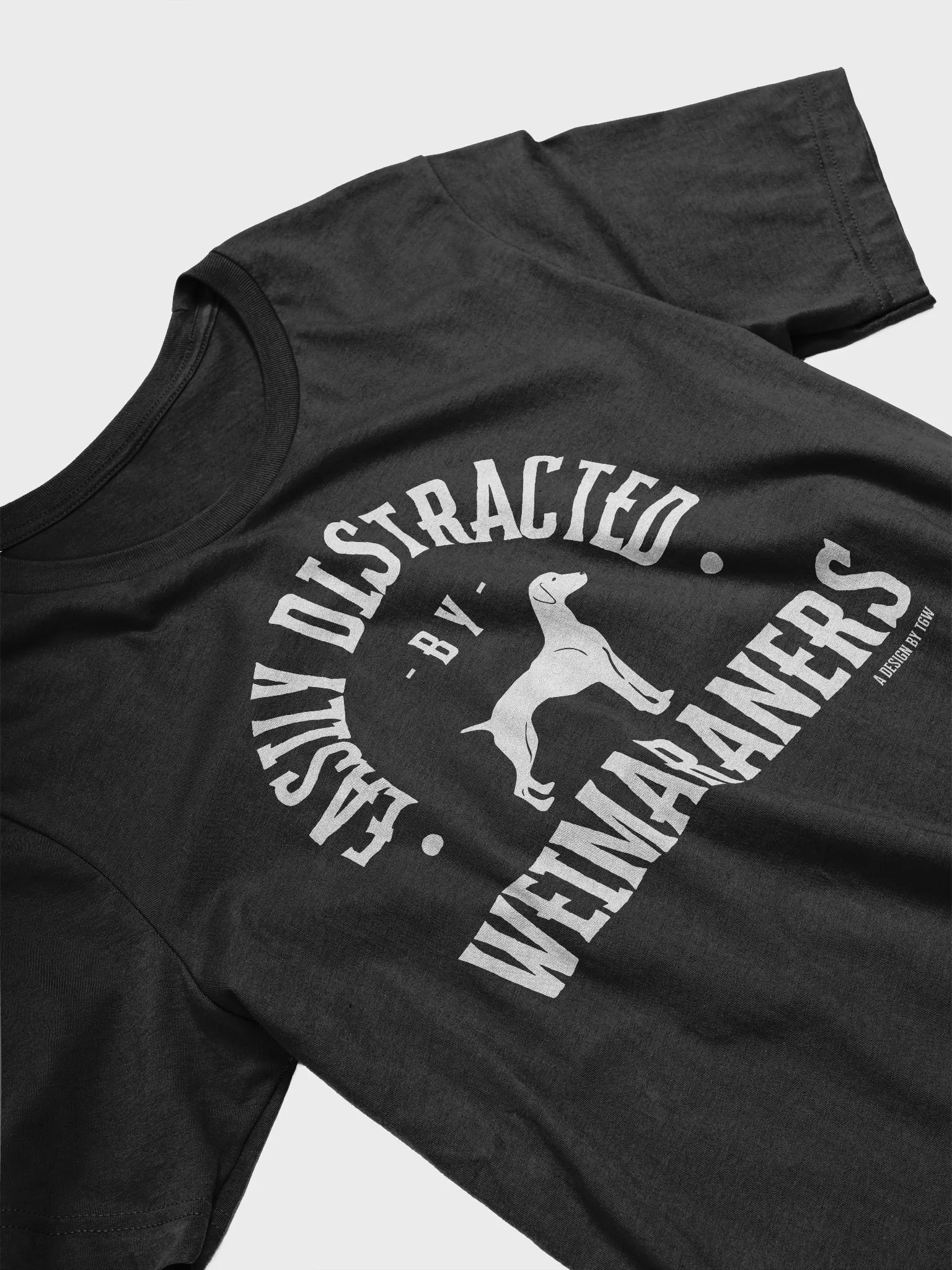 Easily Distracted (wht) - Bella+Canvas Supersoft T-shirt product image (3)