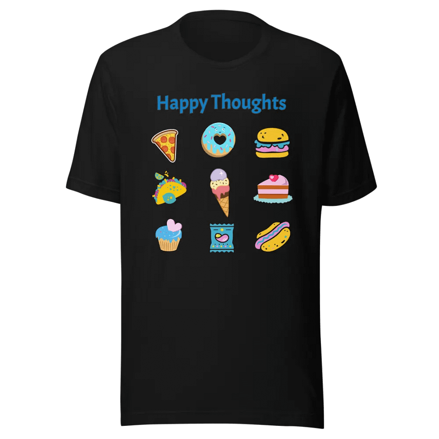 Happy Thoughts - Junk Food Lover - Bella Canvas 3001 Unisex Staple T-Shirt product image (5)