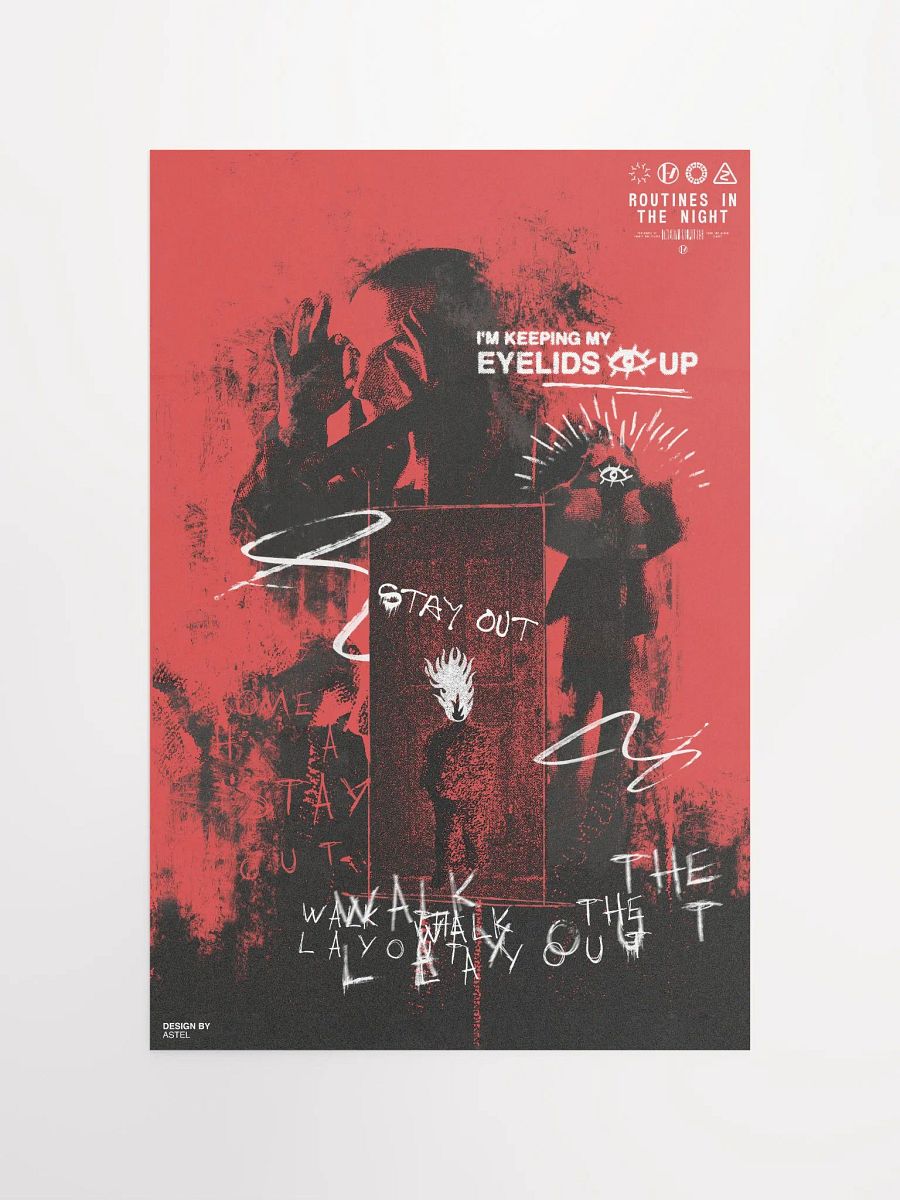 Twenty One Pilots - Routines In The Night Poster (RED VERSION) product image (1)