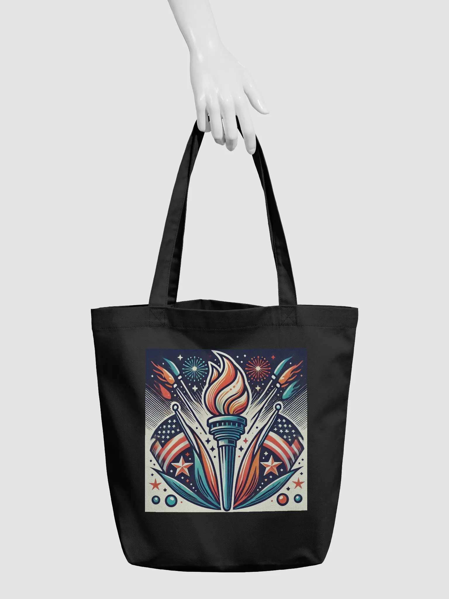 Liberty Torch Patriotic Tote Bag product image (6)