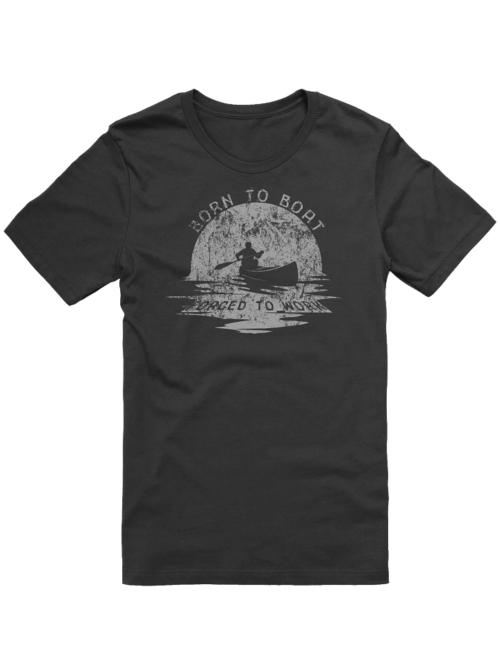 Born to Boat Forced to Work T-Shirt | Paddling Sunset Tee product image (2)