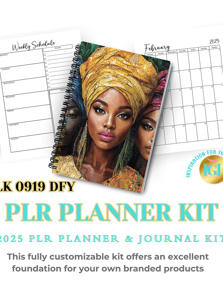 2025 PLR Planner & Journal Kit - PLK-0919-DFY product image (2)