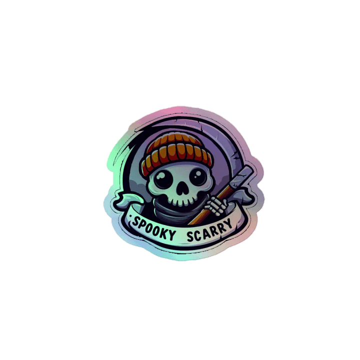 spooky_scarry logo STICKER product image (1)