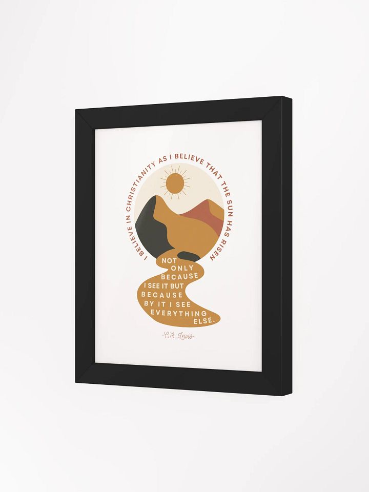 I Believe in Christianity C.S. Lewis Quote Art product image (1)