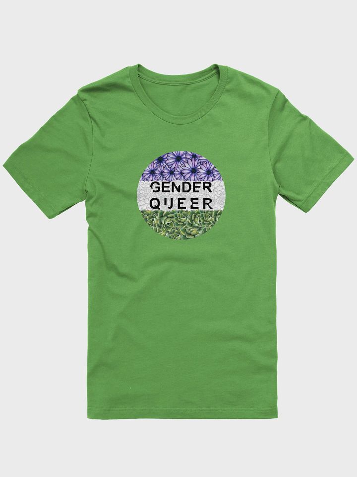 floral genderqueer t-shirt product image (1)