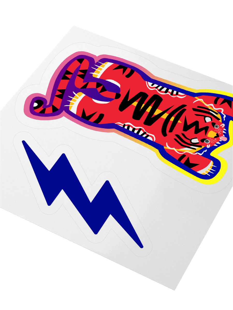 Red Electric Tiger - Sticker product image (3)