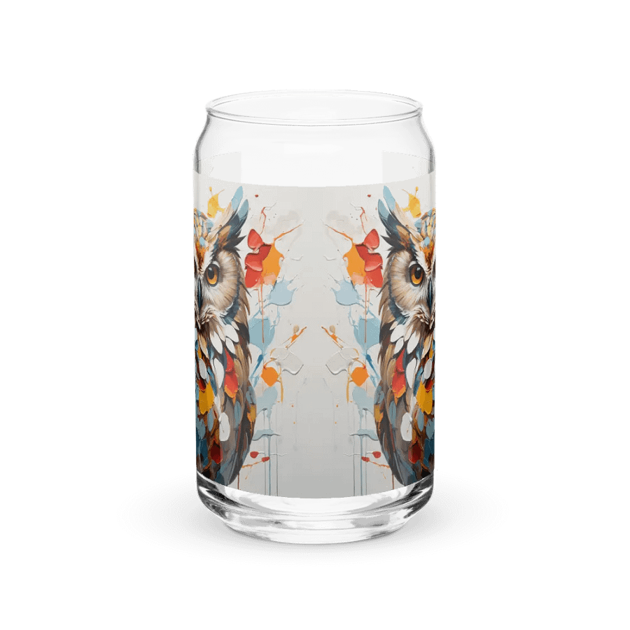 Mystic Plumage Owl Glass Can Sipper product image (3)