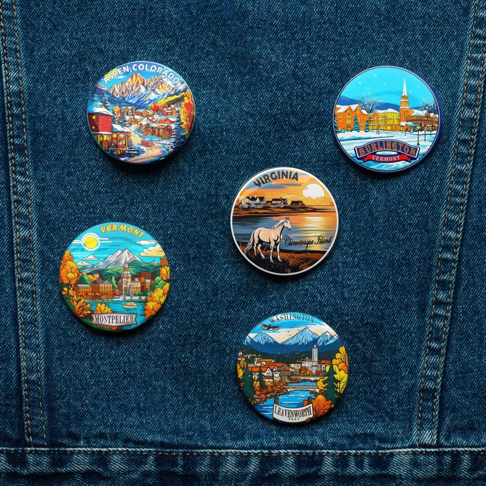 Set Of 5 Pins (U.S. Picturesque Small Towns & Landscapes) product image (11)