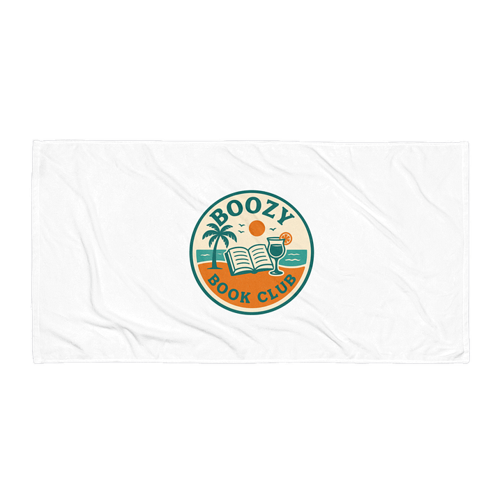 Boozy Book Club Beach Day Towel product image (1)
