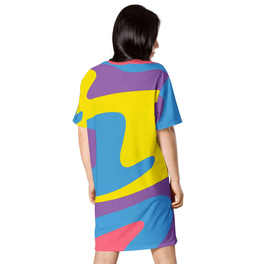 Watercolor Wonder T Shirt Dress product image (3)