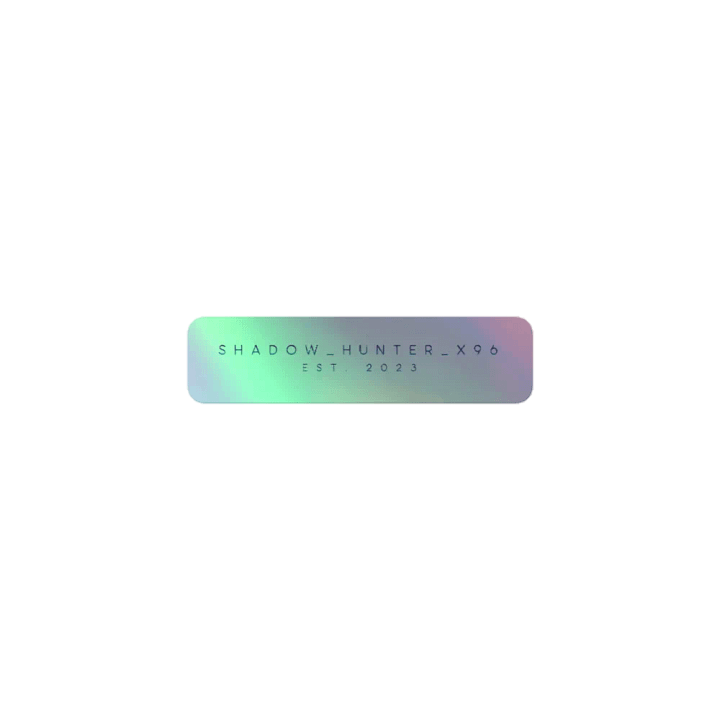 Shadow Holographic Sticker product image (1)
