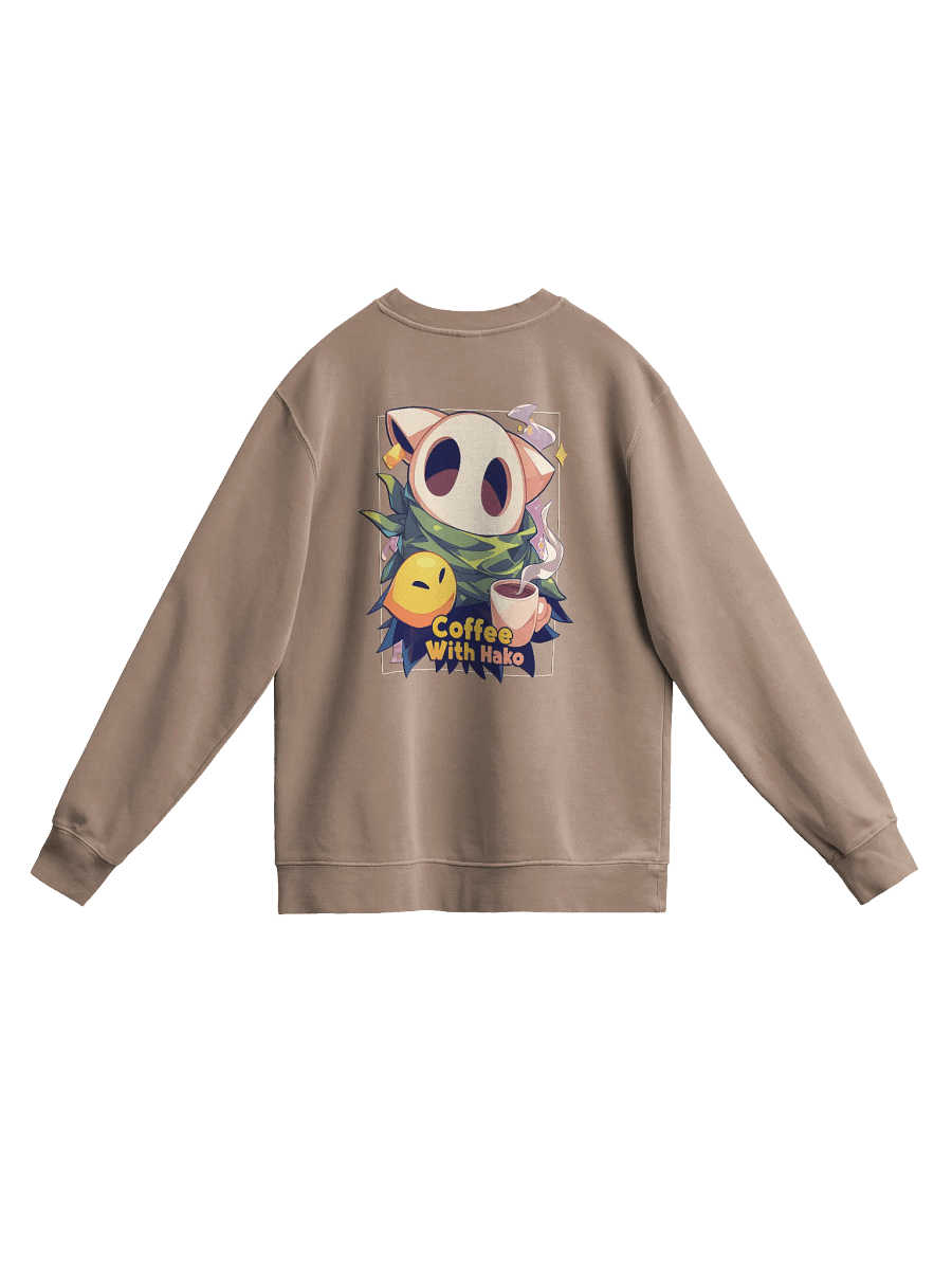 Coffee w Hako Premium Heavyweight Hoodie Front and Back Print product image (19)