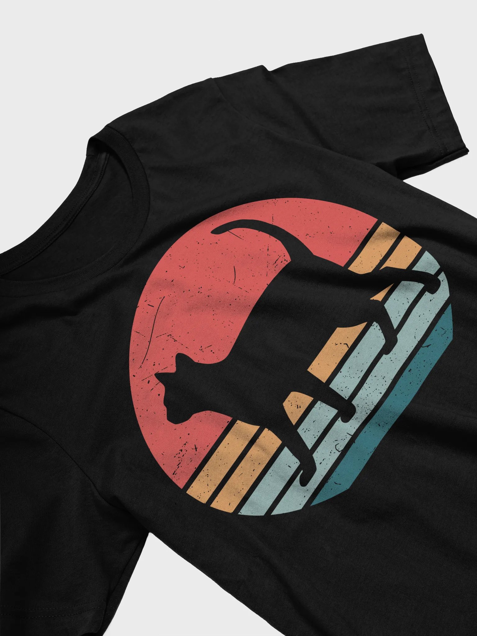 Retro Vintage Cat T-Shirt – Cool 70s Style Feline Tee for Cat Lovers product image (3)