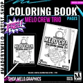 MELO CREW Trio Coloring Book Pages - Digital/Printable | #MadeByMELO product image (1)