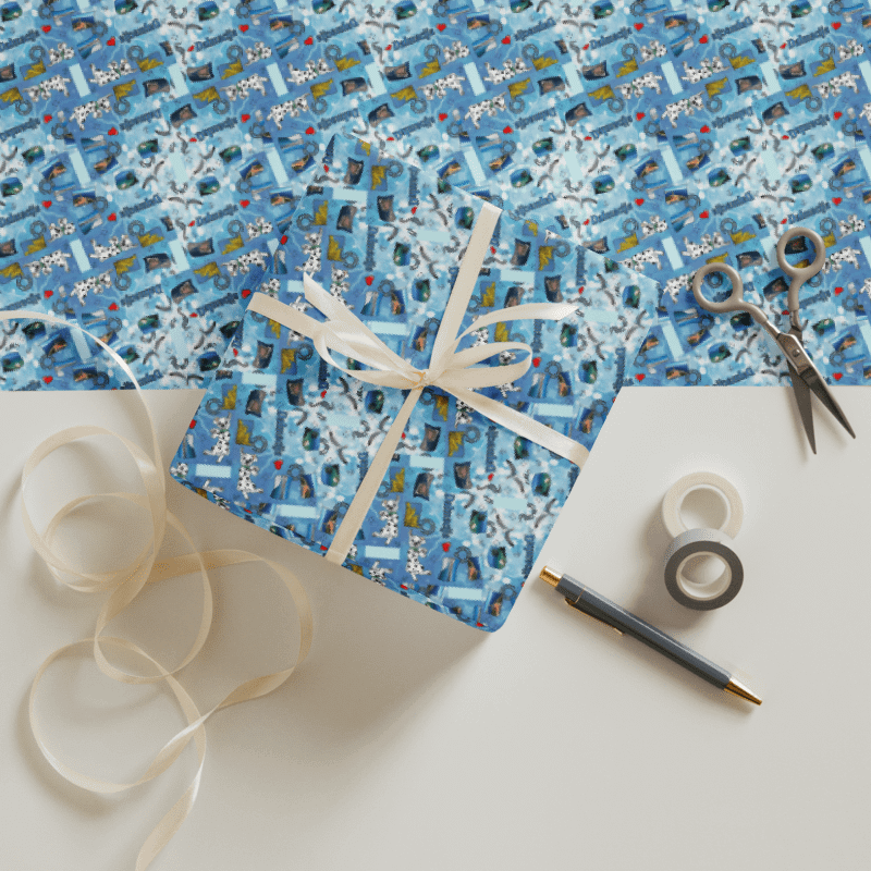 Sea style, Sea style Dalmacija summer, butterflies (photoshop by Dina R.) - Wrapping Paper Sheets (3) product image (5)