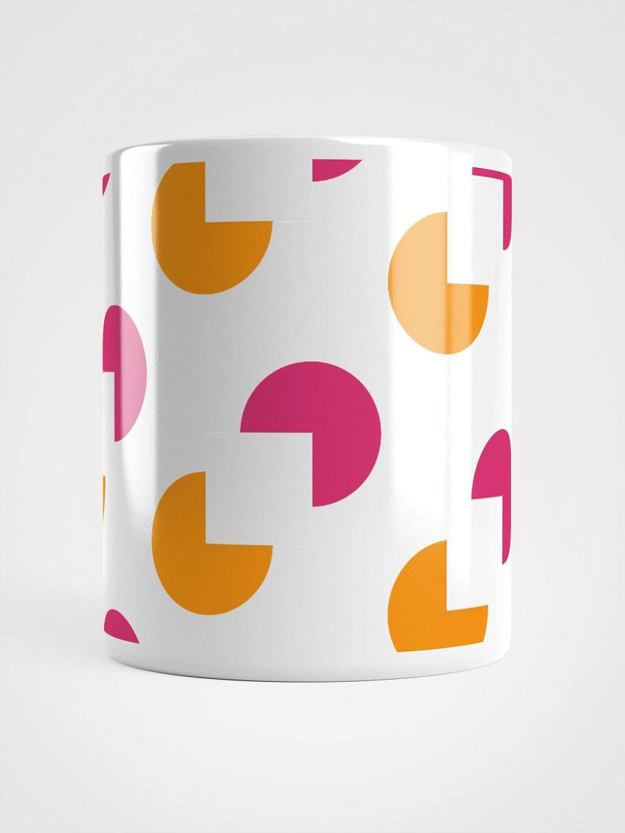 Circles and Squares Pattern Design White Mug product image (15)