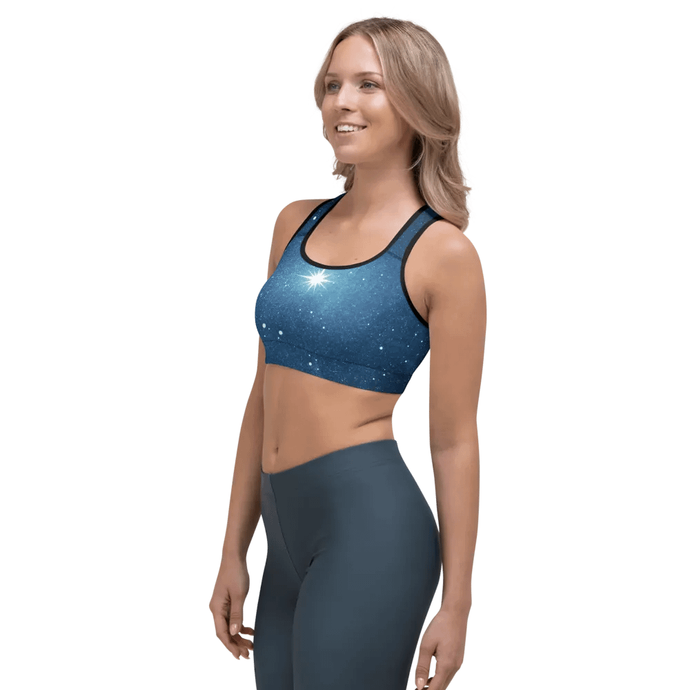 Starry Night Sky Customizable Sports Bra product image (9)