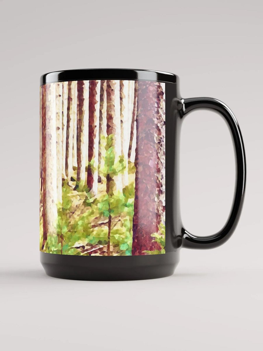 Abstract Graphic | Black Coffee Mug | Invitation Treescape product image (3)