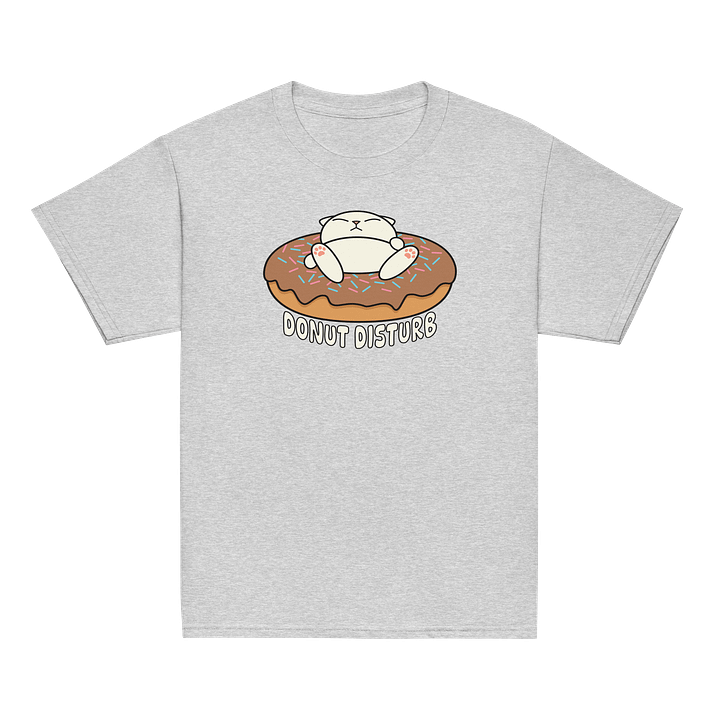 Donut Disturb Cat - Unisex Youth Heavyweight T-shirt product image (32)