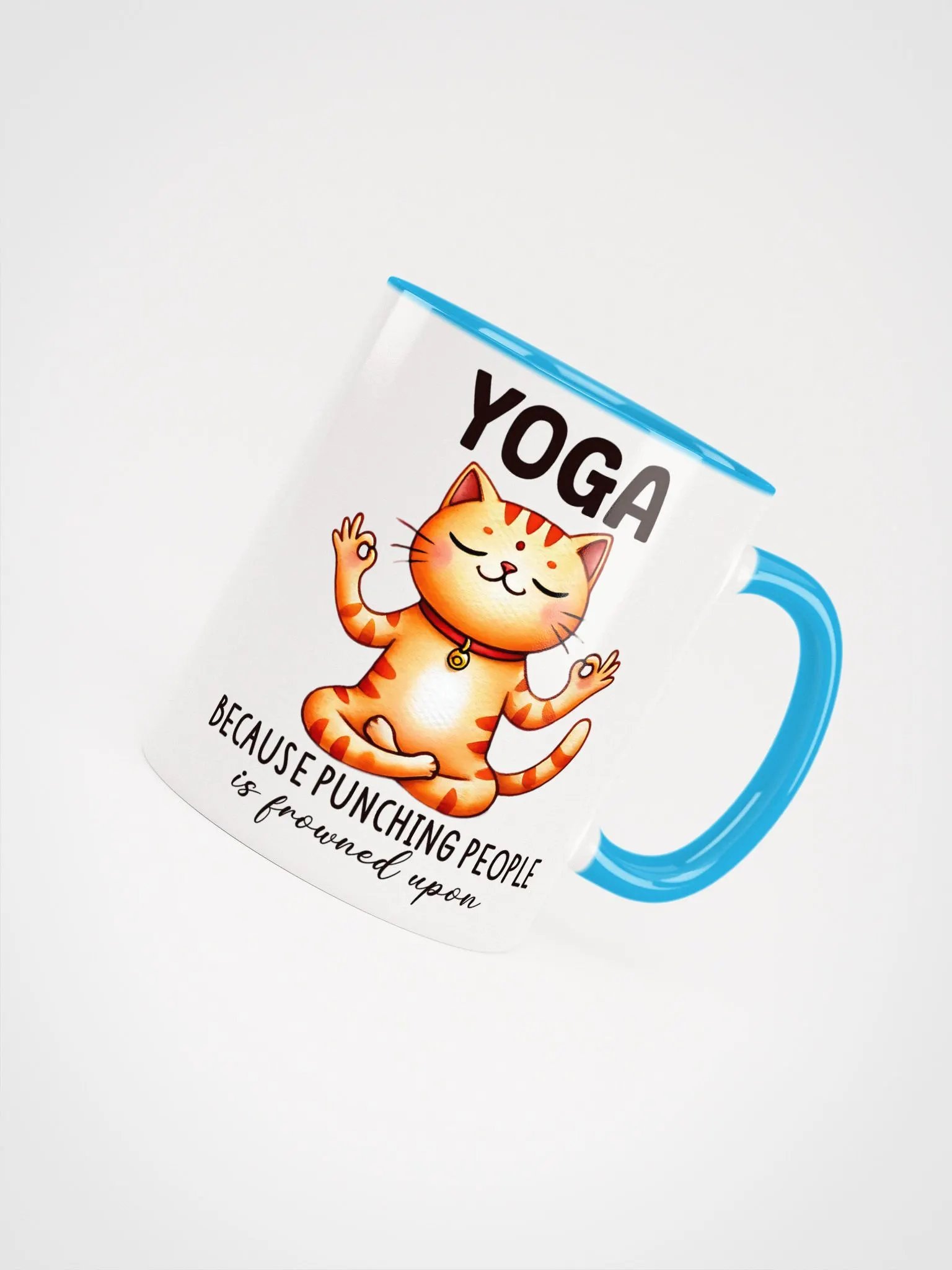 Yoga because punching people is frowned upon Mug product image (34)