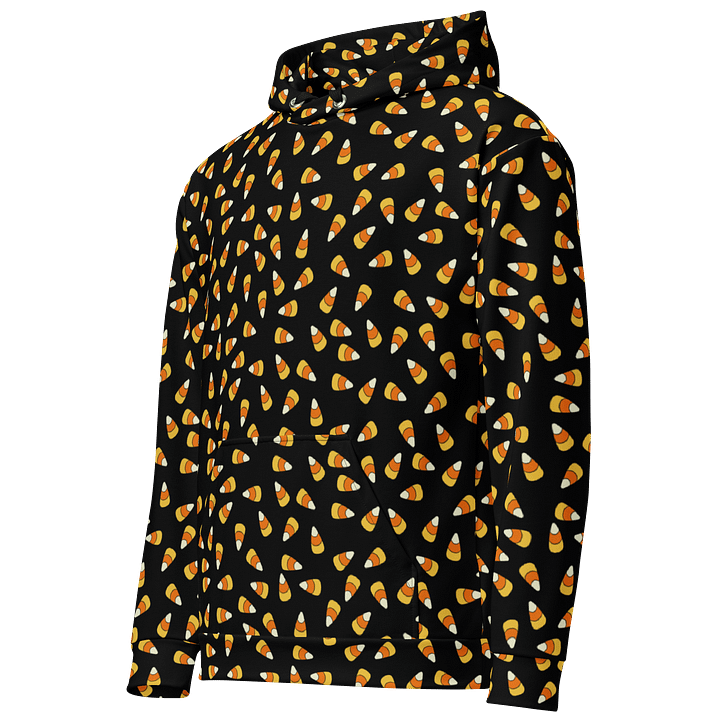 Black "Scattered Candy Corn" Pattern - Unisex Hoodie product image (2)