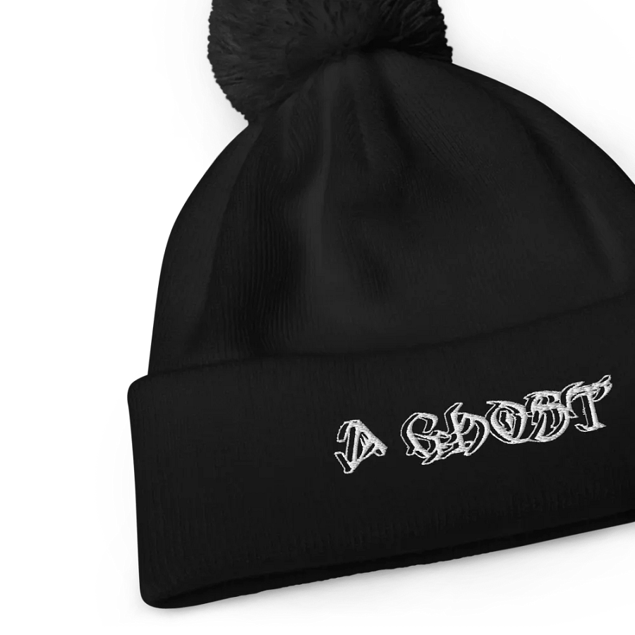 Pom-Pom Beanie - Embroidered - A Ghost product image (7)