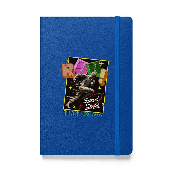 Train To Win Block Letters Run! Speed Stride Hardcover Journal product image (1)