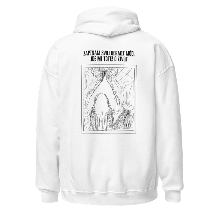 Hermit mód White Hoodie product image (1)