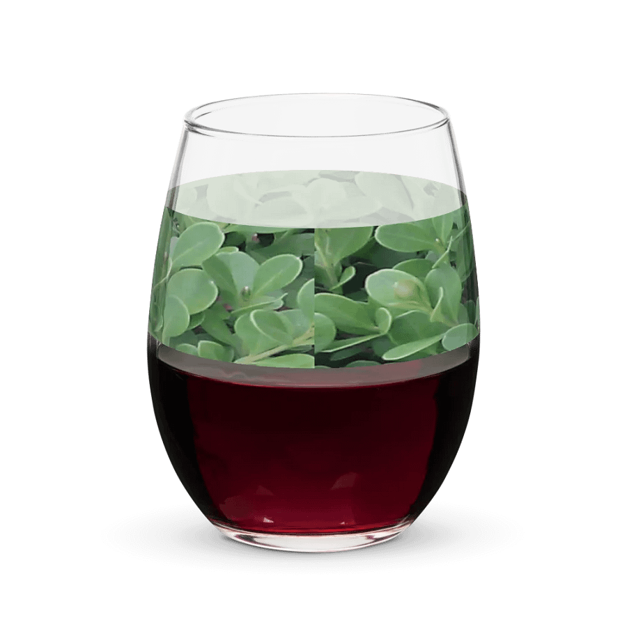 "Green Leaf" Glass Cup product image (7)