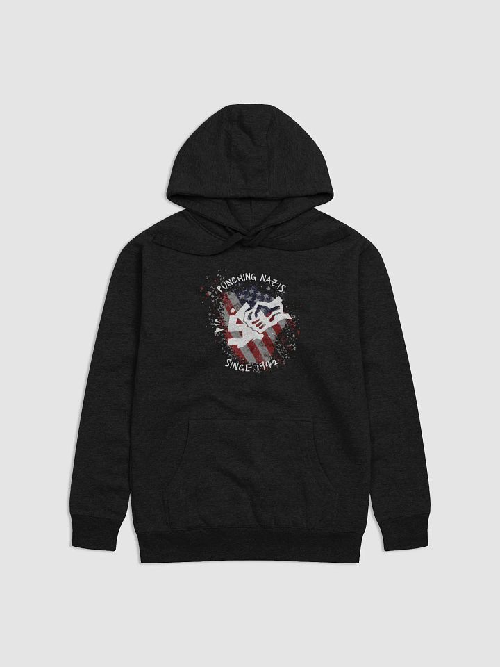 Punching Nazis Since 1942 Hoodie - Black product image (1)