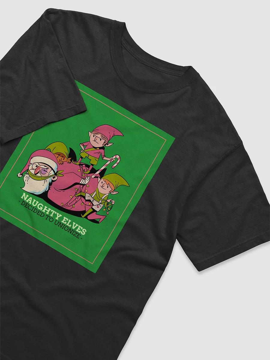 Santa's Unionized Elves Christmas T-Shirt - Naughty Edition product image (2)