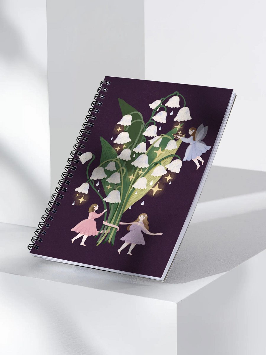 The Blooming of Lily of the Valley Spiral Notebook product image (3)