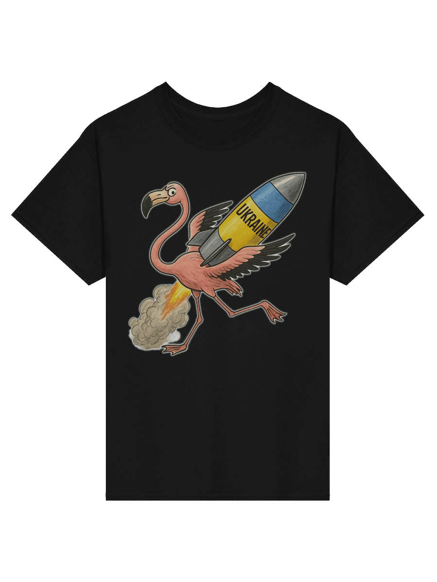 Flamingo Rocket Launch T-Shirt product image (6)