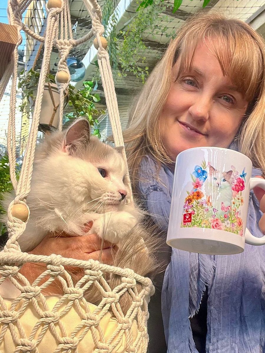 🌸 Limited Edition Spring Mug – Featuring Millie the Cat! 🐾 product image (2)