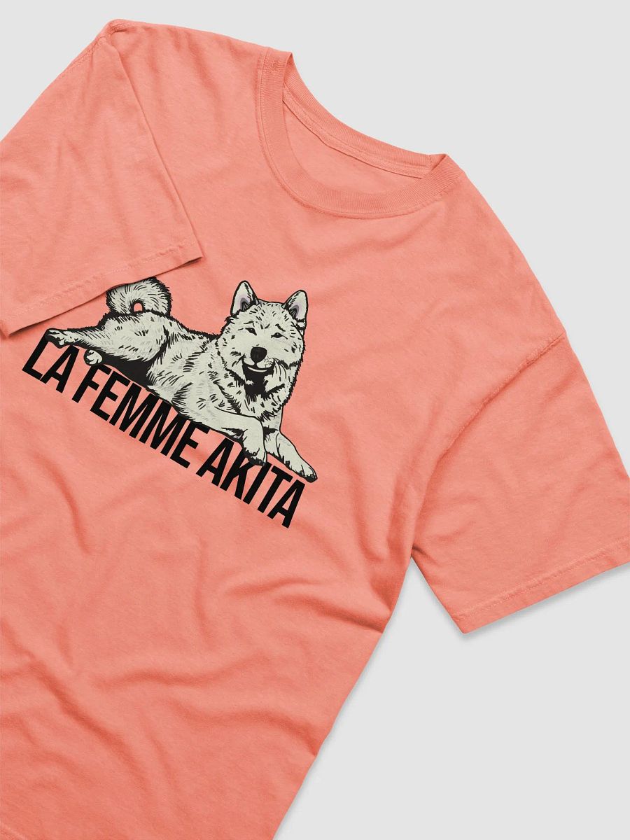 La Femme Akita T-Shirt of an Akita Inu (White) | Funny T-Shirt for Akita Paw-rents product image (31)