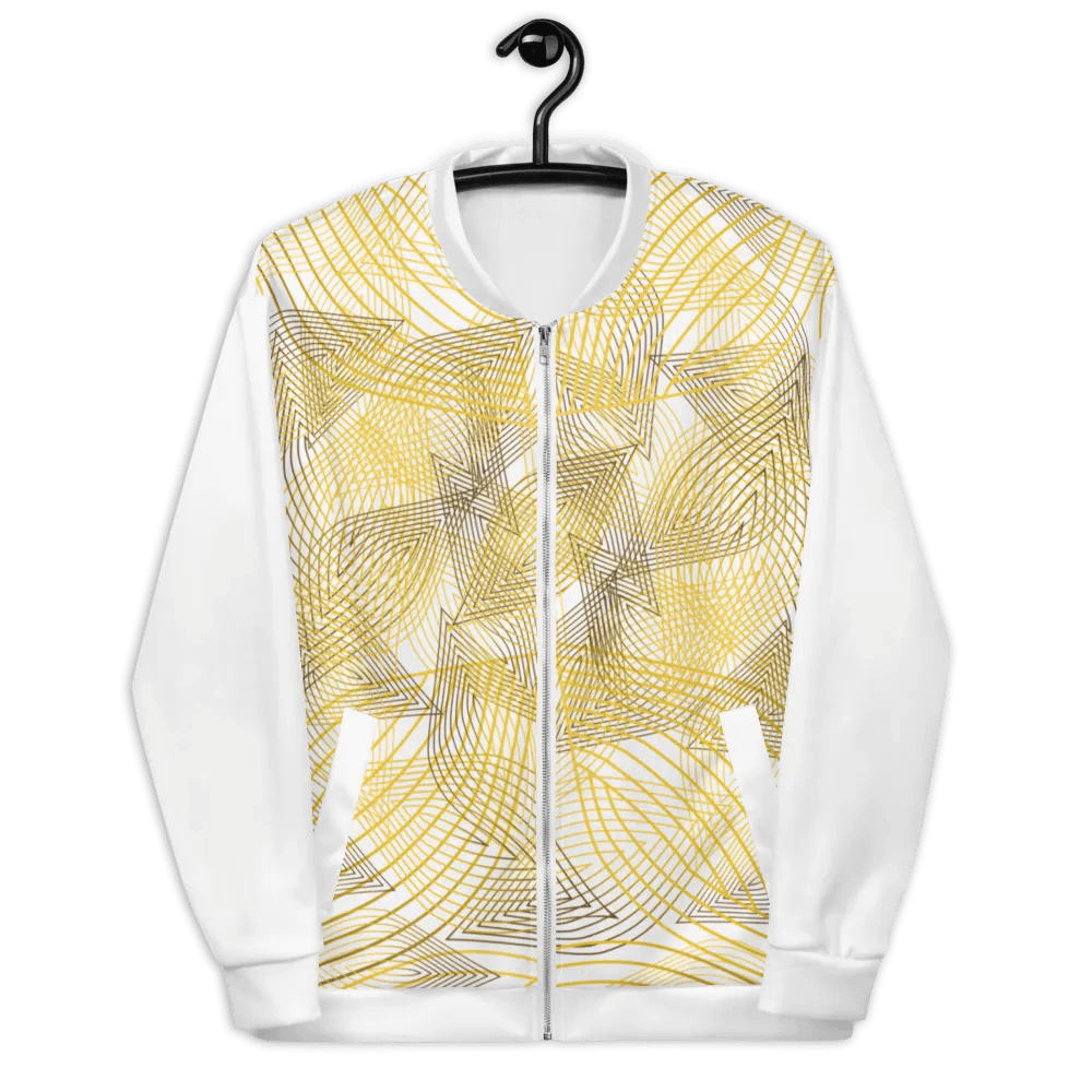 Jacket with golden lines and leaf design product image (4)