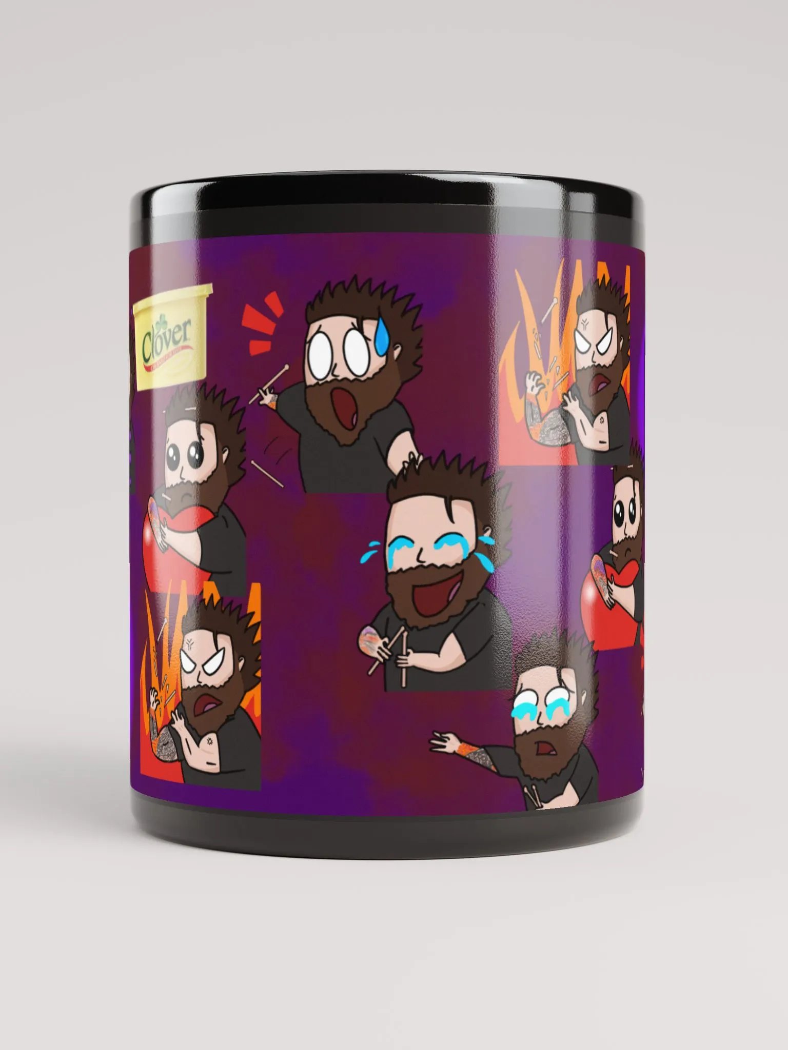 Black Emote Wall Mug product image (9)