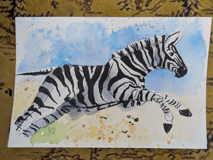 Zebra with Gold Accents product image (1)