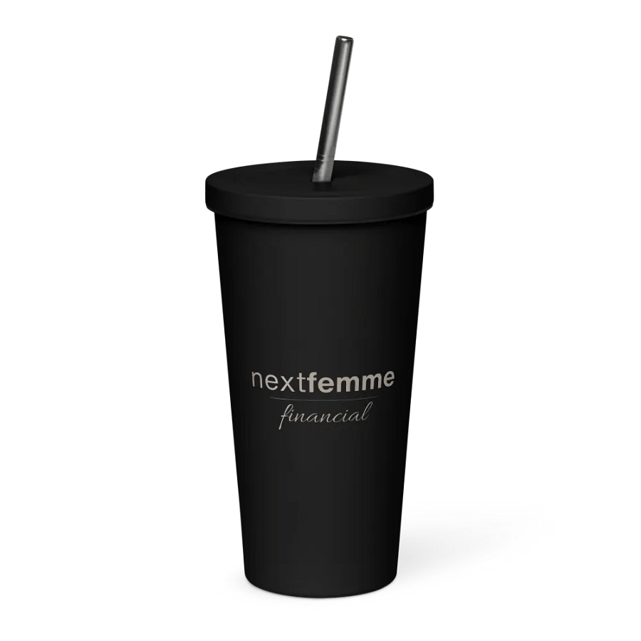 Insulated Tumbler Collection with Straw in Taupe Logotype product image (1)