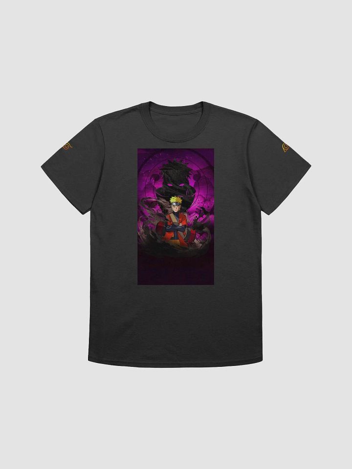 Naruto with hidden leaf symbol on sleeves Tshirt product image (1)