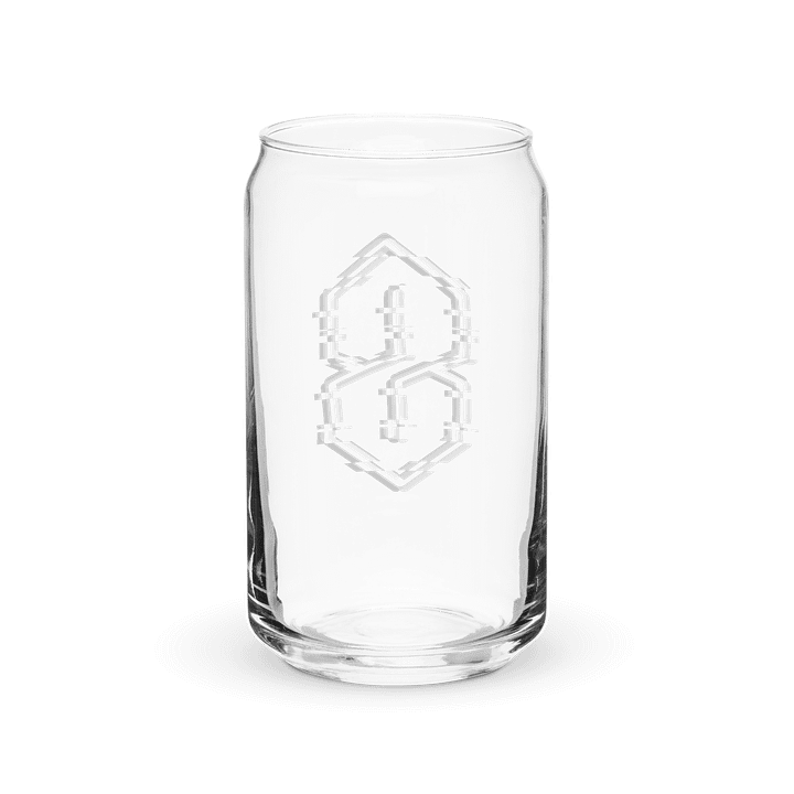 Monochrome Glitch Era Can-Shaped Glass product image (2)