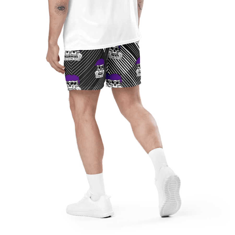 Enigma Nation All-Over Print Recycled Unisex Mesh Shorts product image (12)