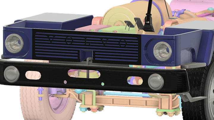 stl files for volvo F88 cab in scala 1/14 product image (2)