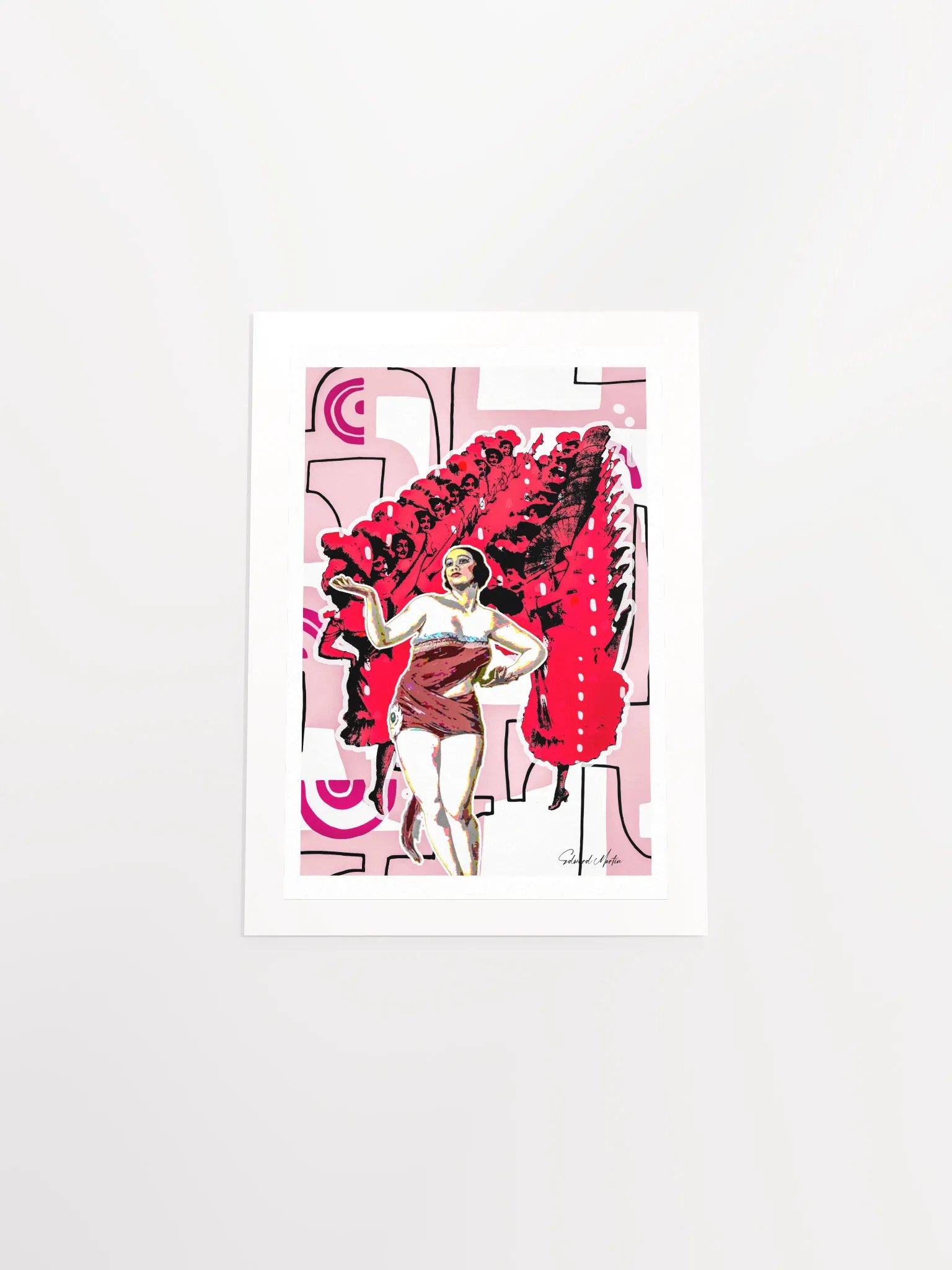 'Simply Divine' by Edward Martin: Mixed media Collage Print product image (5)