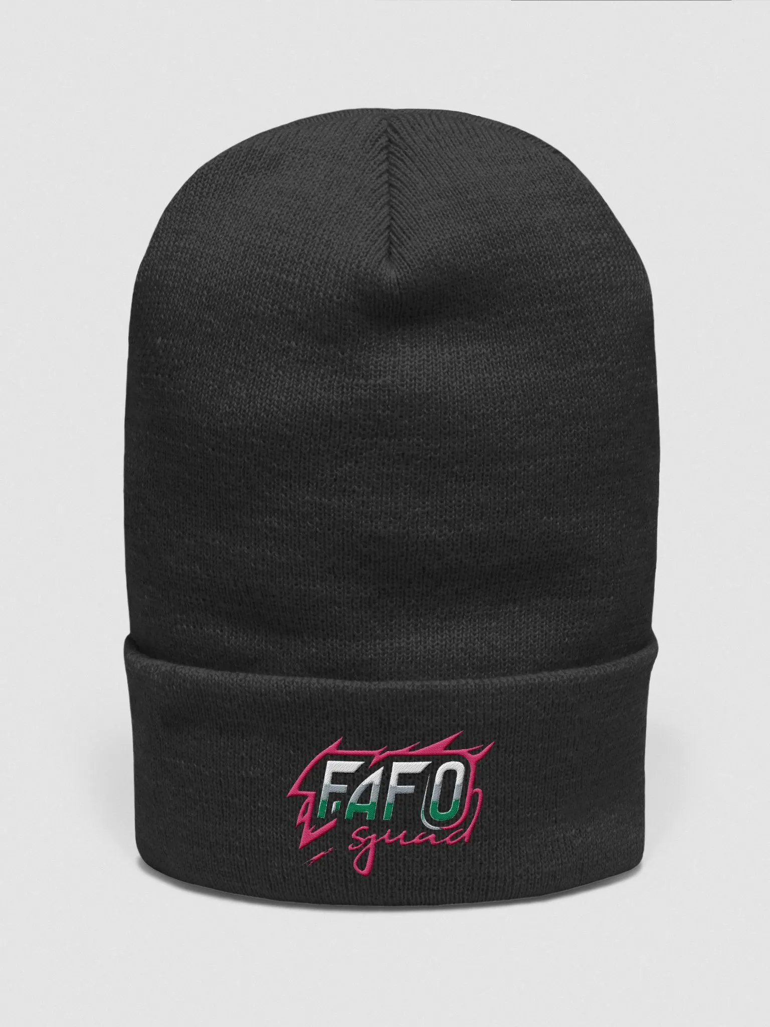 FAFO Squad Embroidered Beanie product image (1)