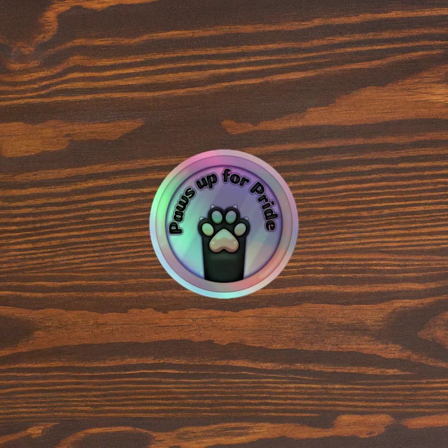Paws Up For Pride Holo Sticker product image (3)