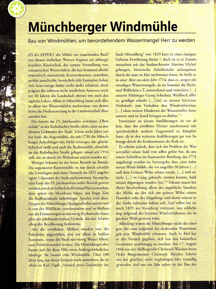 Die Münchberger Windmühle product image (1)