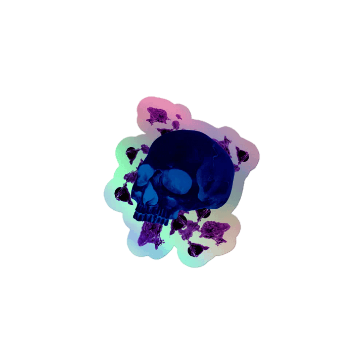 Ethereal Skull Holographic Sticker product image (1)