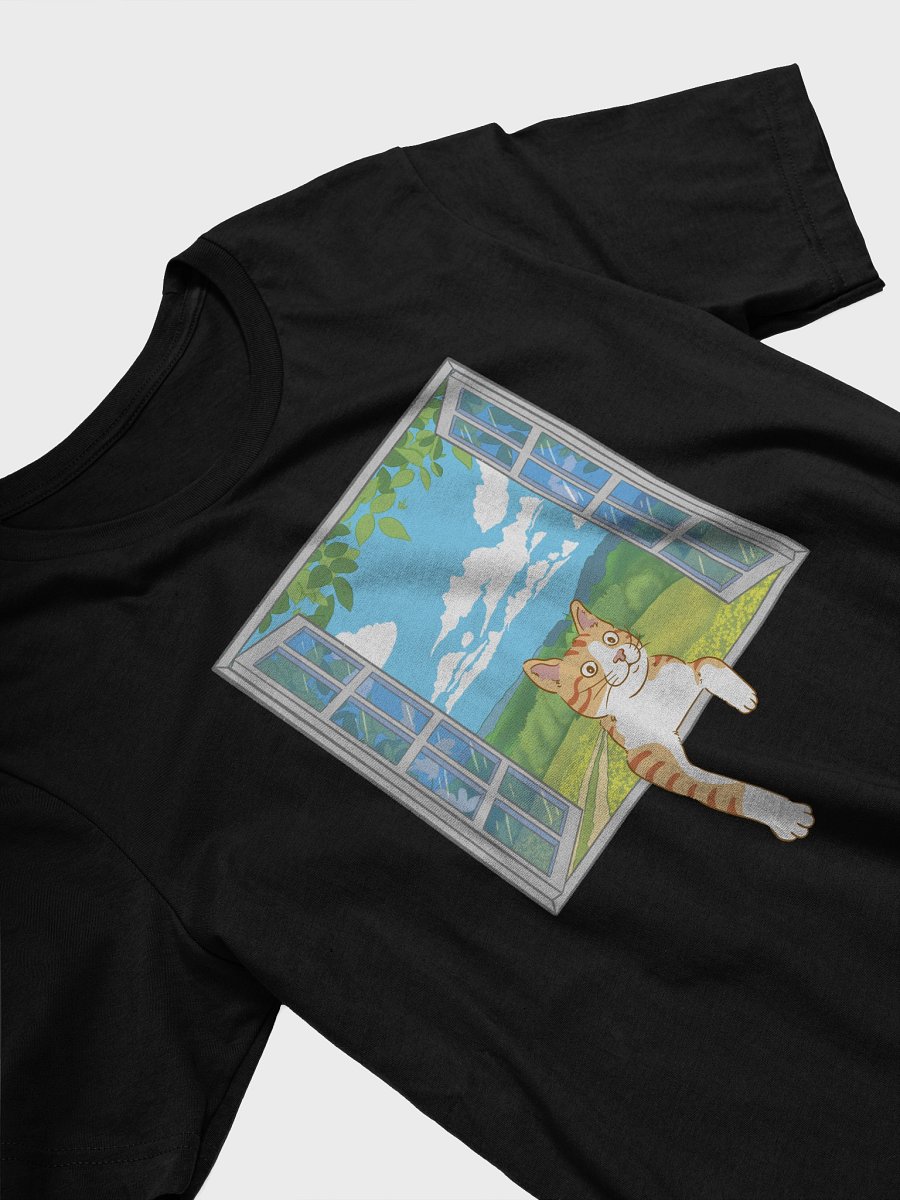 Orange Cat Peeking Through Window T-Shirt product image (15)