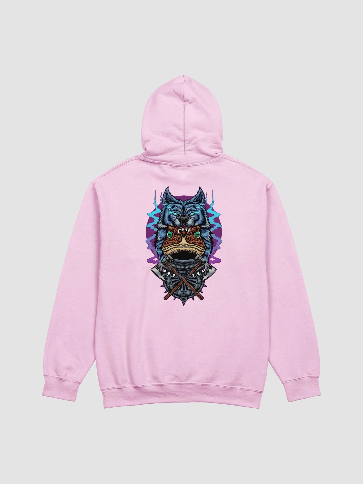 Gildan Quixotic Wolf Head Hoodie product image (3)